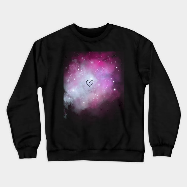 Galaxy Crewneck Sweatshirt by Lou97
